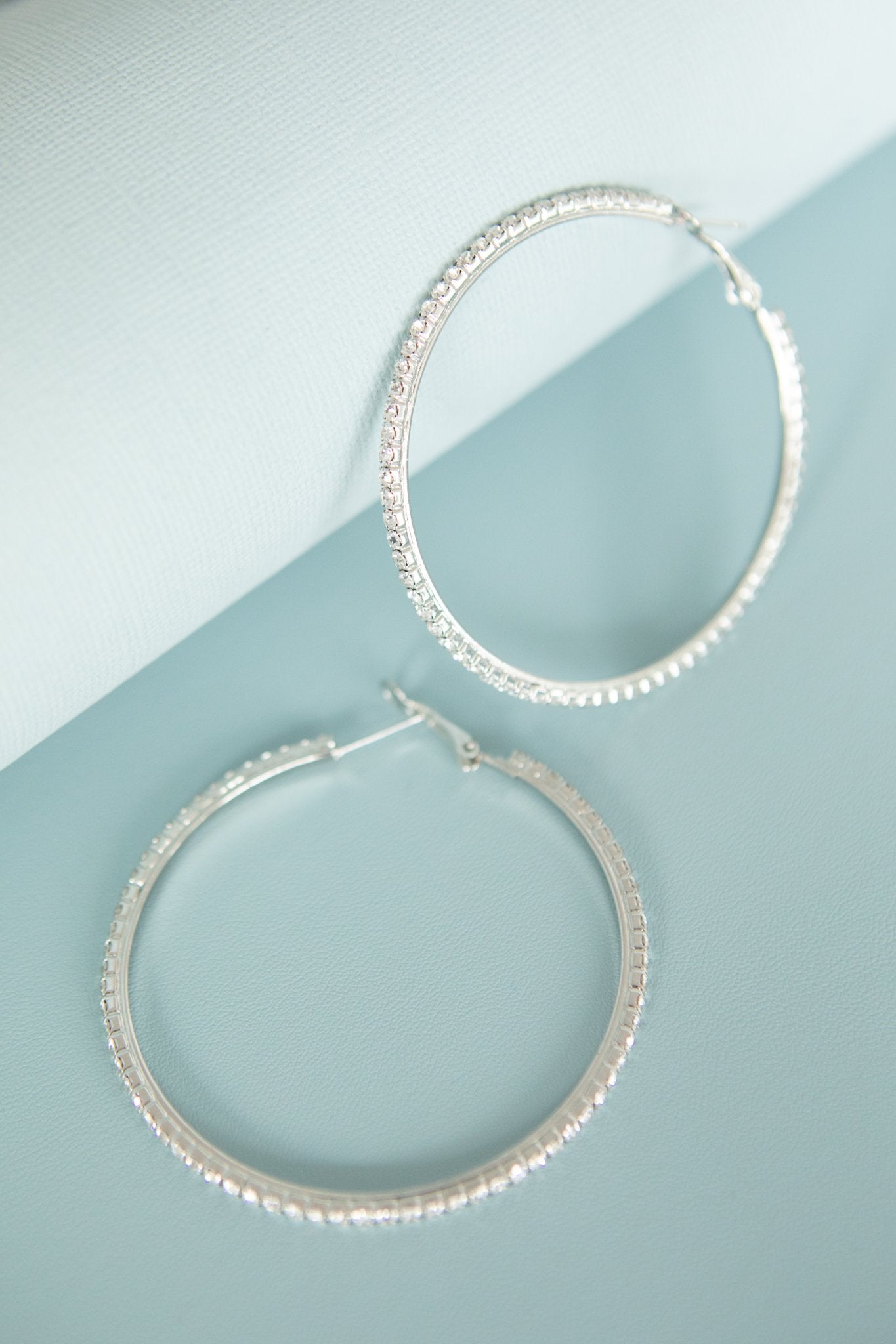 Simple Studded Hoops