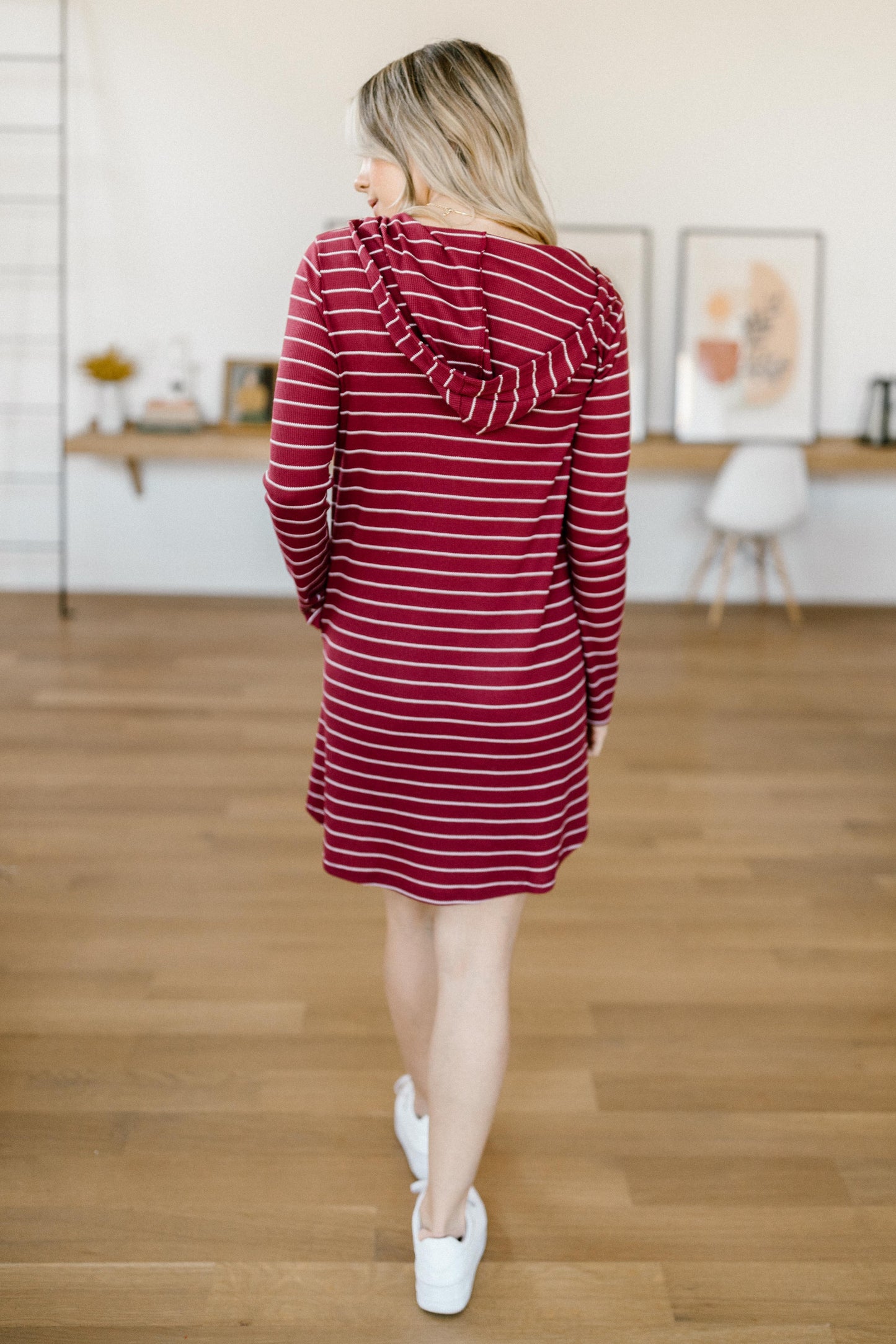 Casually Dressed Up Dress in Burgundy