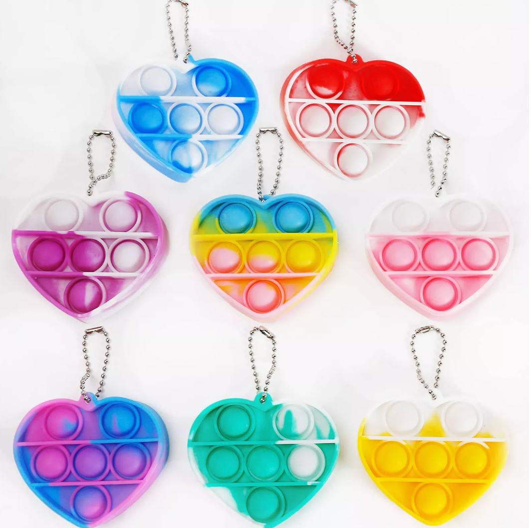 PREORDER: Valentine Heart Popper Fidgets (Pack of 10)