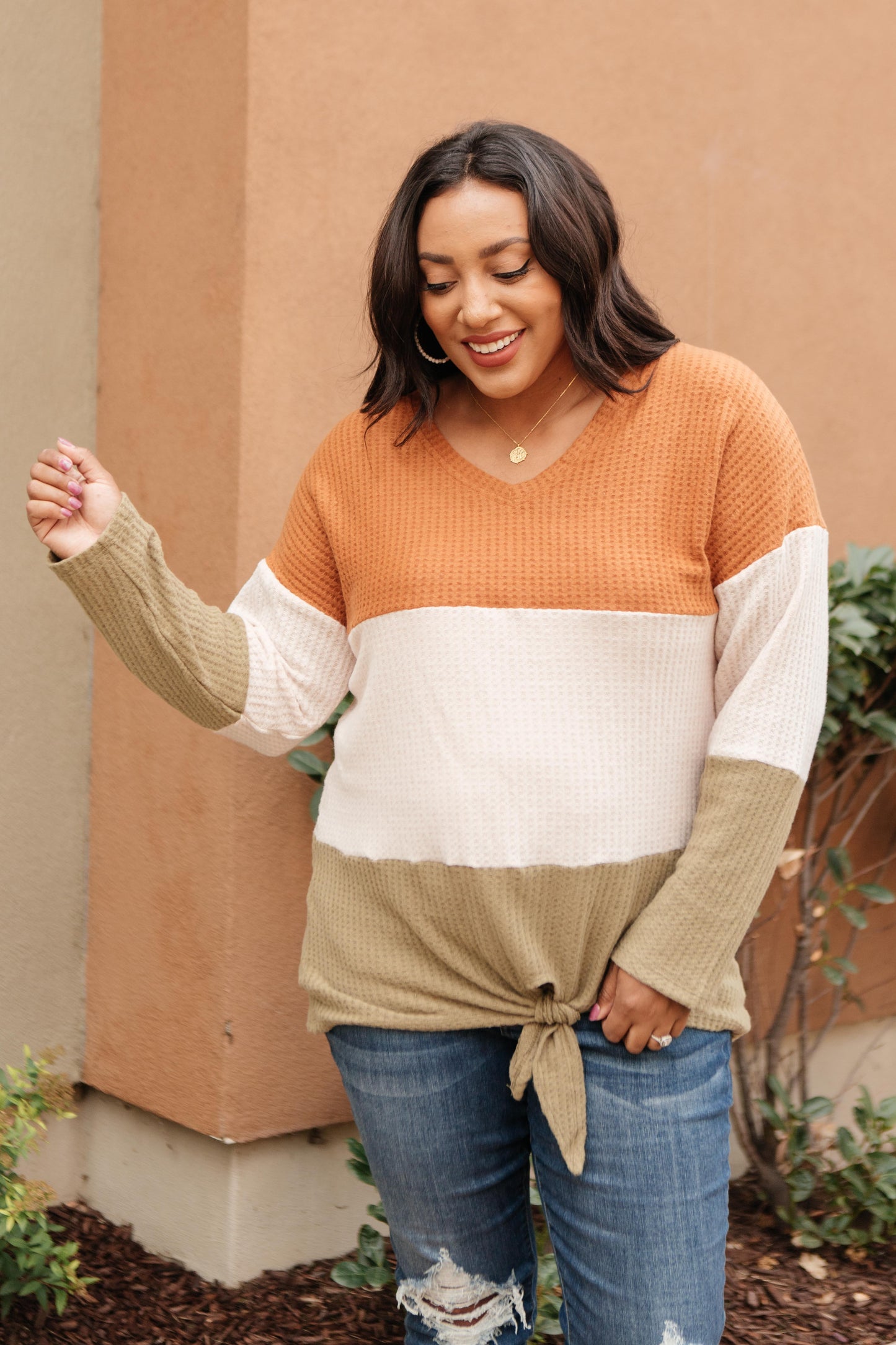 Stephanie Tie Front Sweater