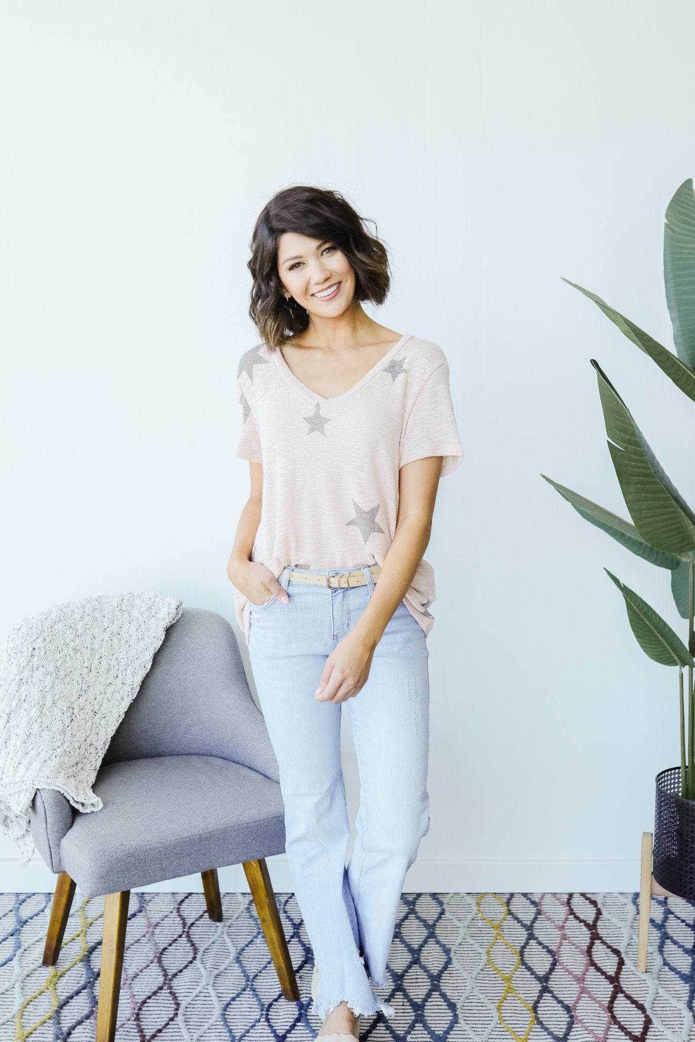 Wish Upon A Star Top In Blush