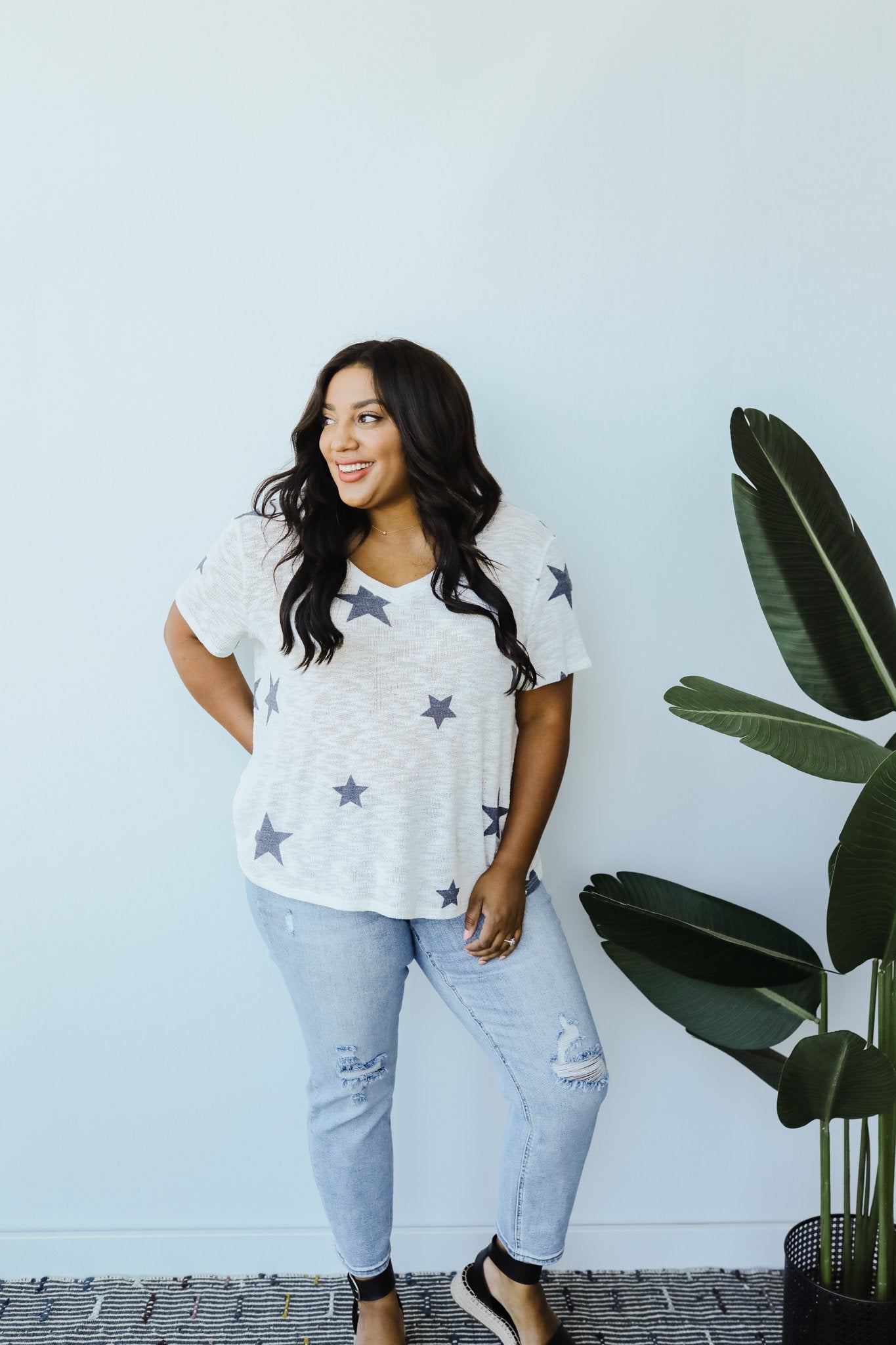 Wish Upon A Star Top In White