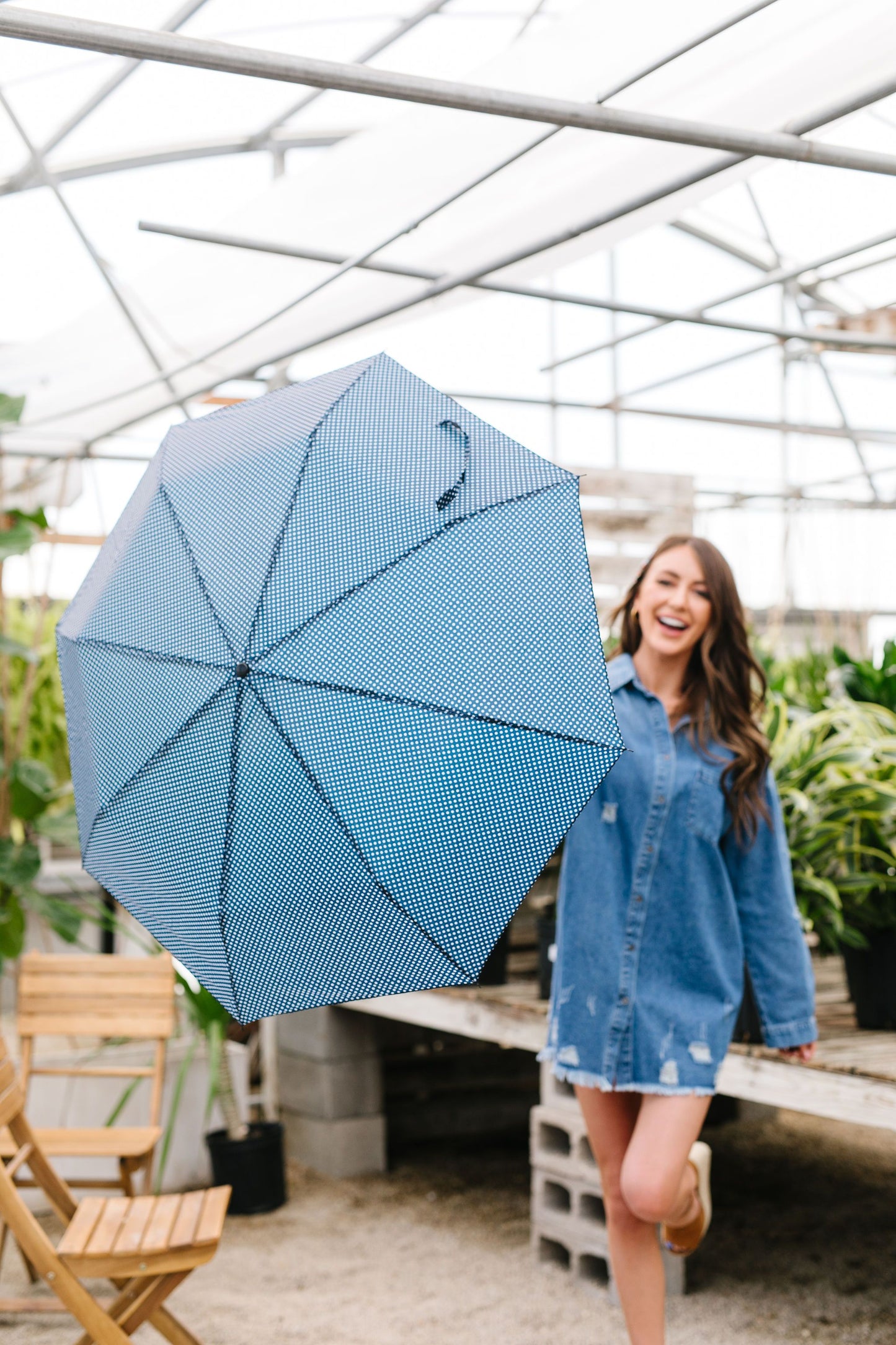 April Showers Polka Dot Umbrella
