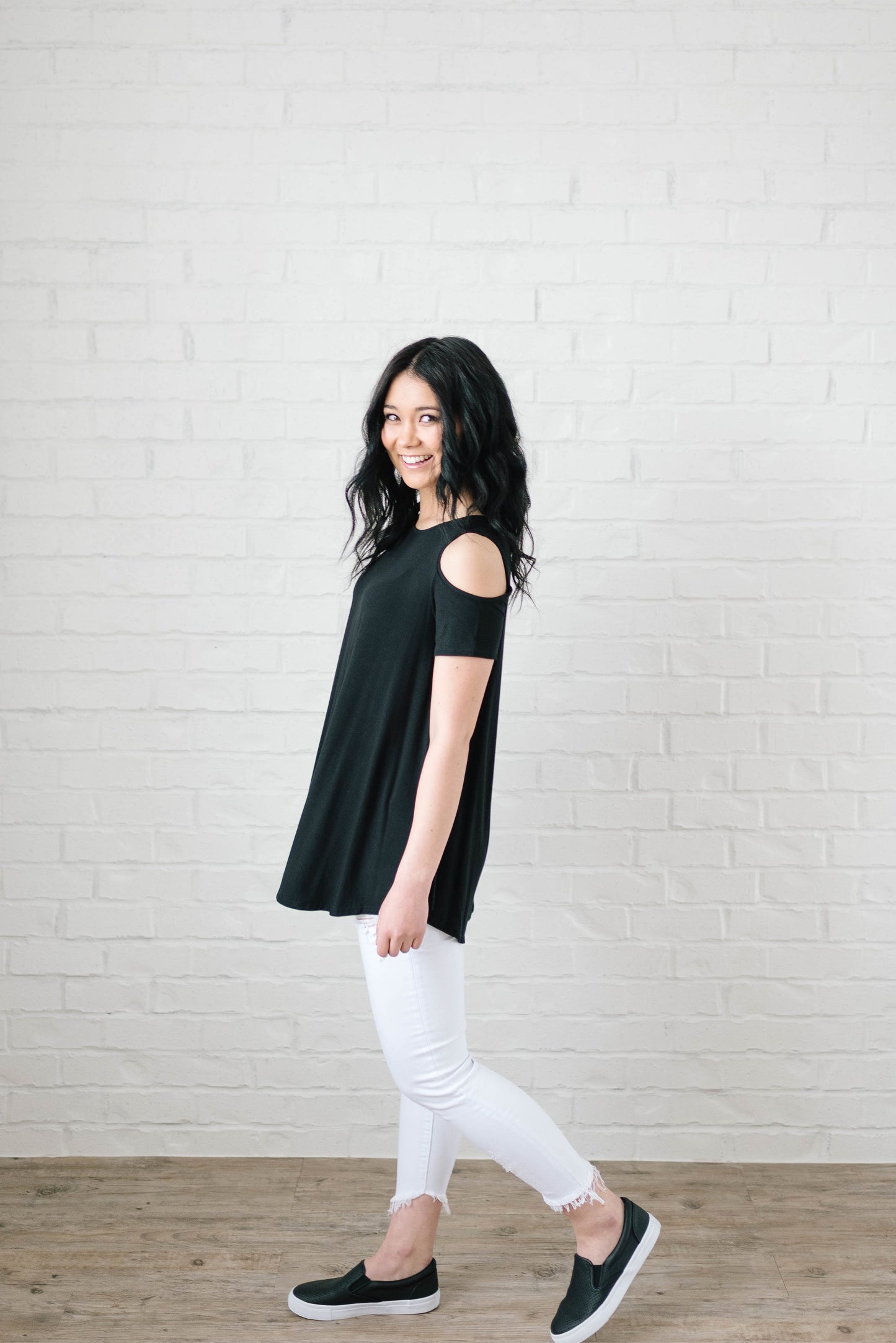 Christina Crosses in Black