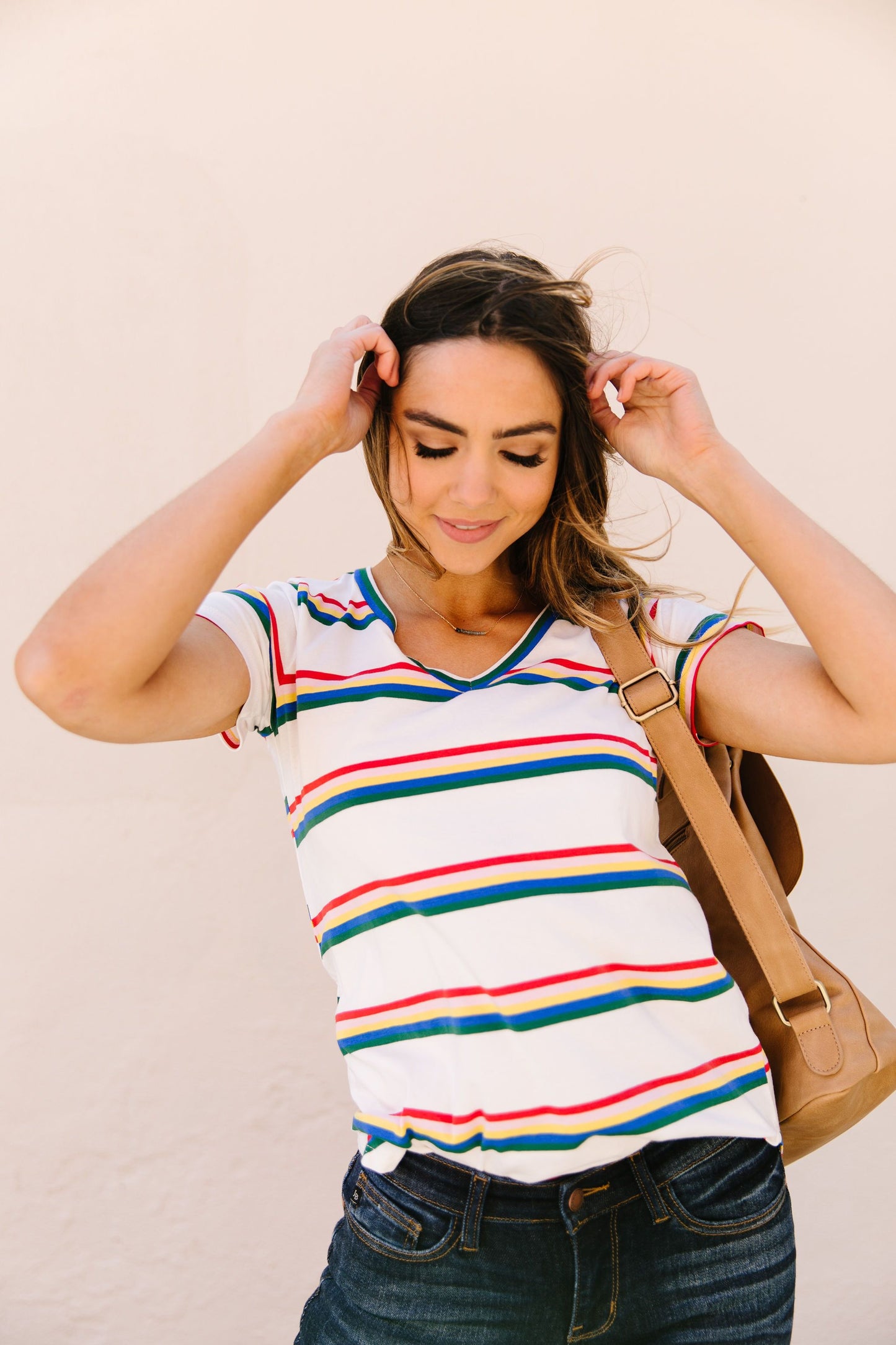 Double Rainbow Striped Top