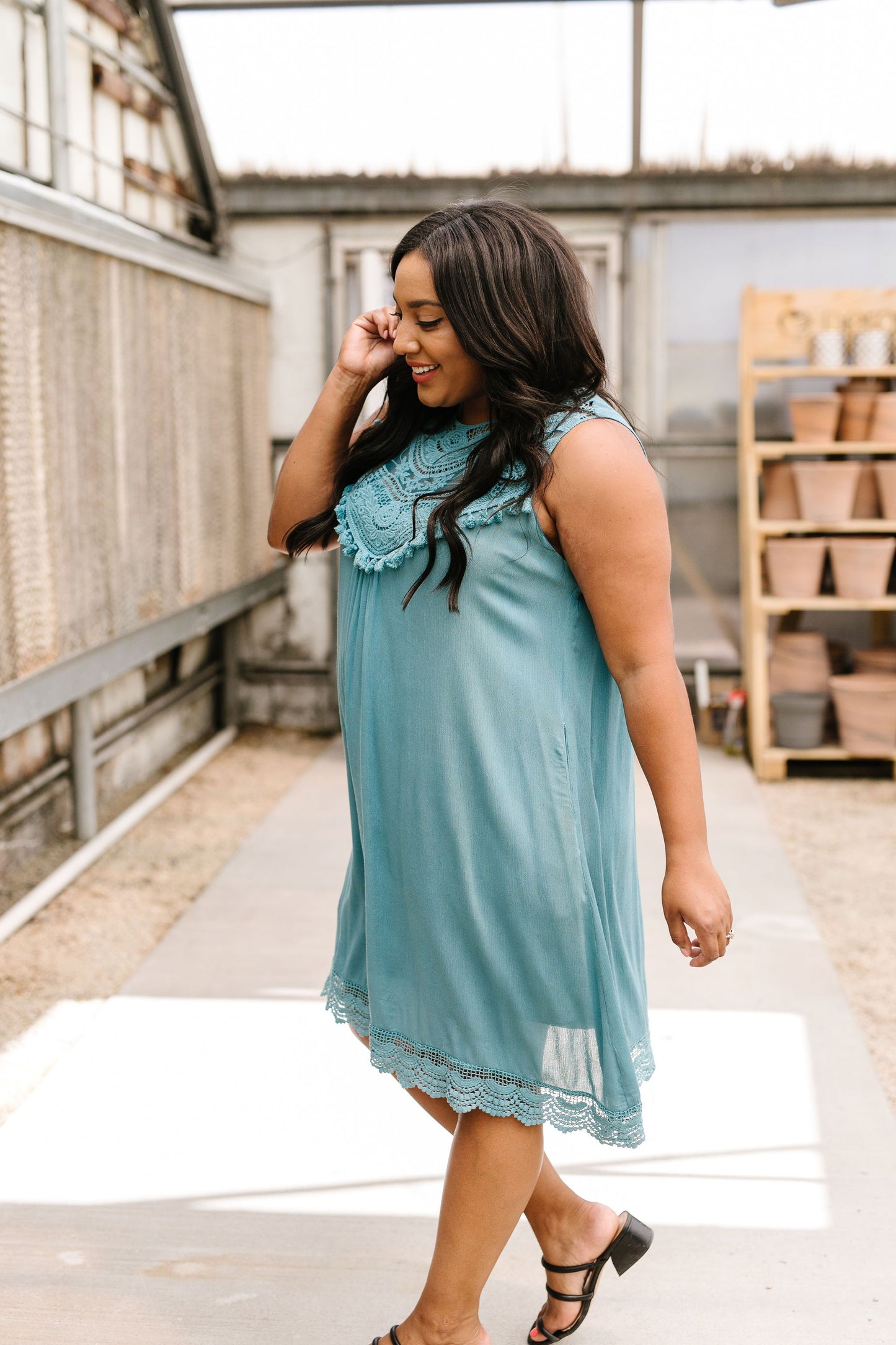 Face Value Lace Trimmed Dress