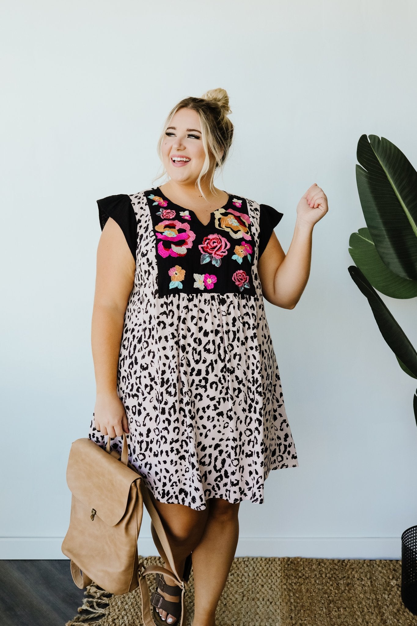 Favorite Garden Spot Embroidered Dress