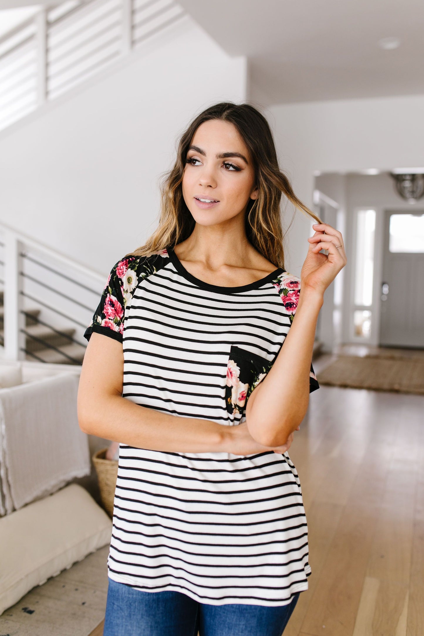Flower Power Raglan Top