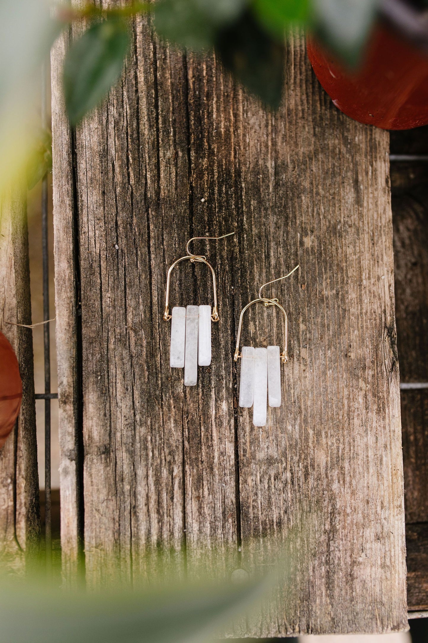 Good Things Earrings In White