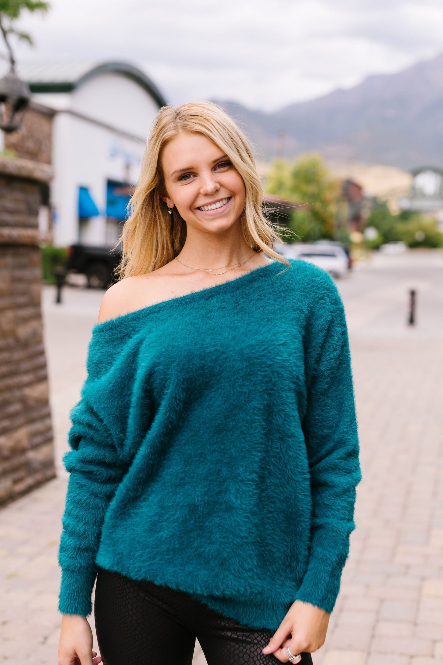 Got It Made Angora Sweater In Jade