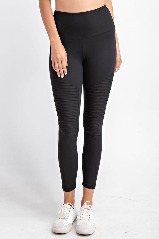 Soft As Butter Moto Leggings in Black