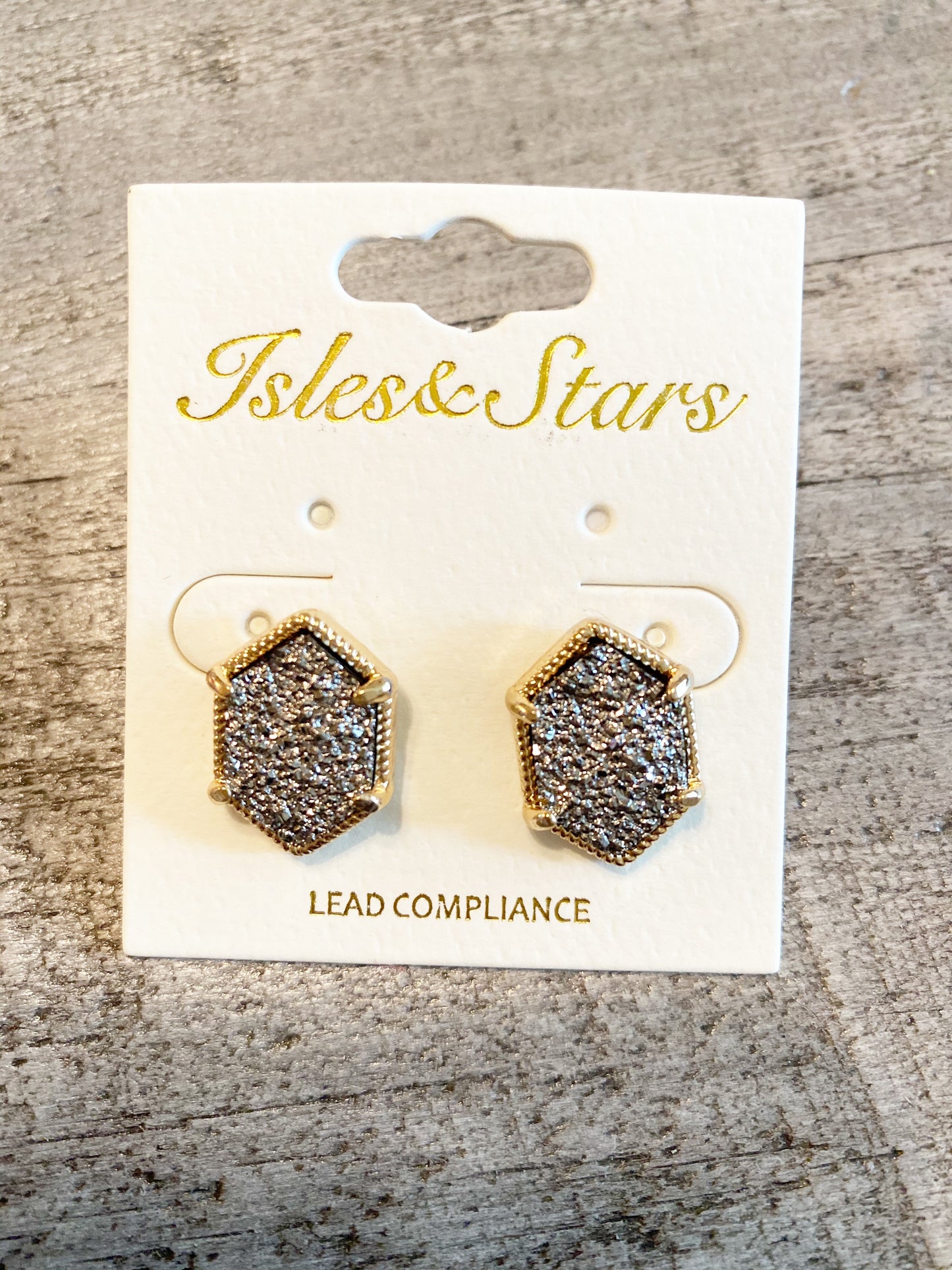 Druzy Stud Earrings