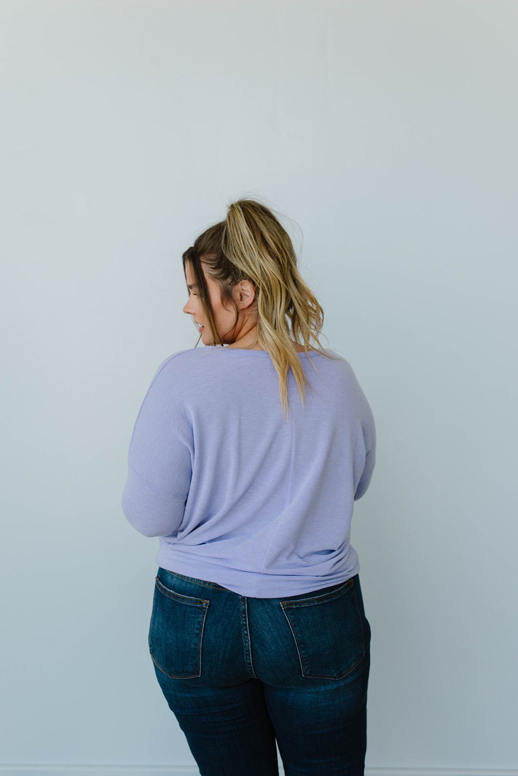 Lounging In Color Top In Lavender