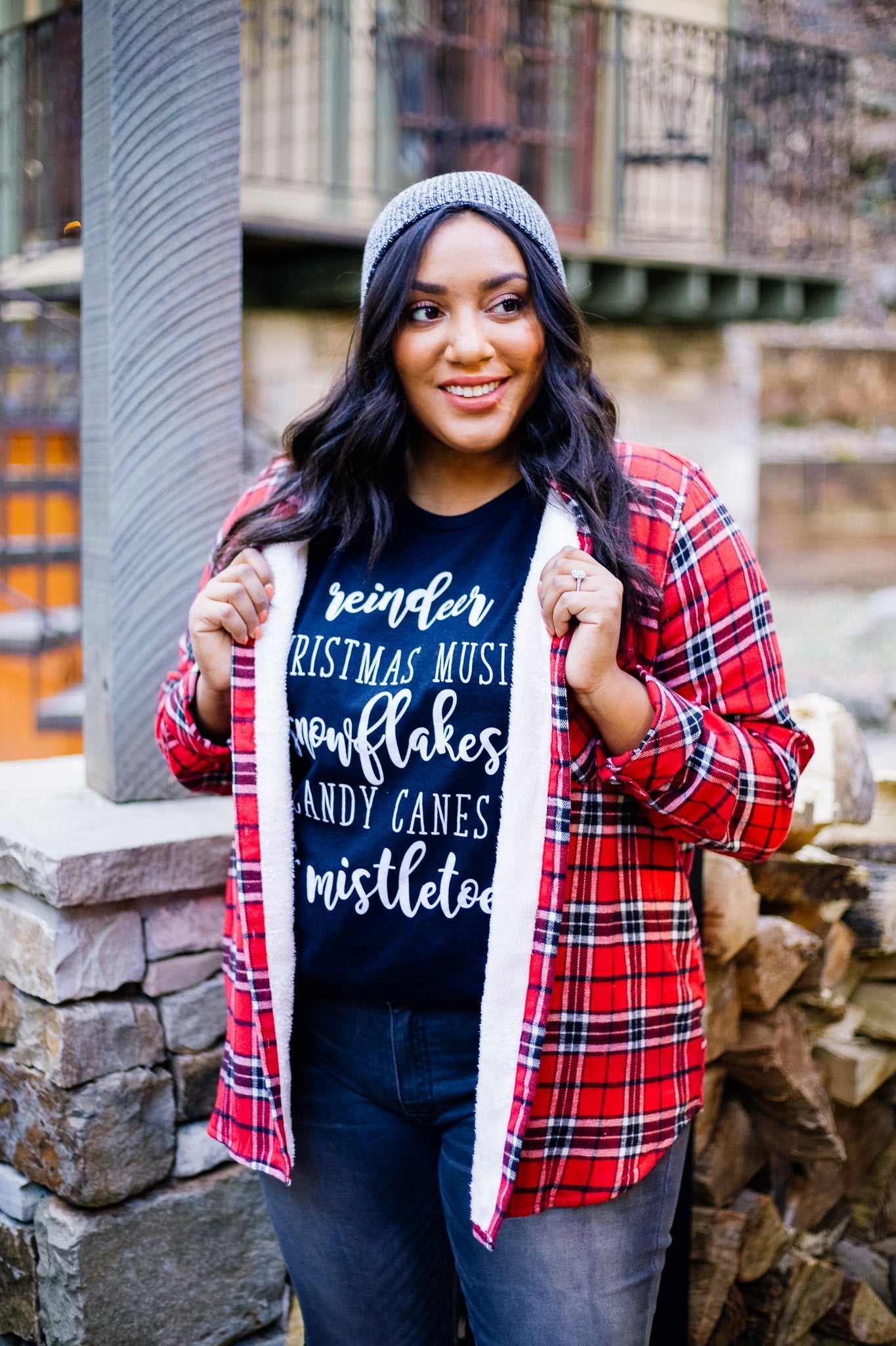 Naughty & Nice Slouchy Beanie