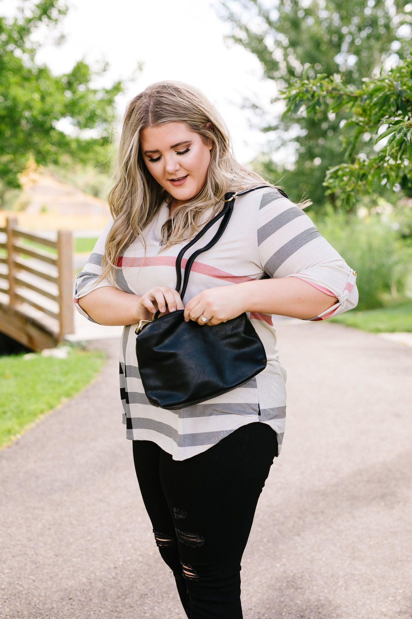 Pretty As A Peacock Tote In Black