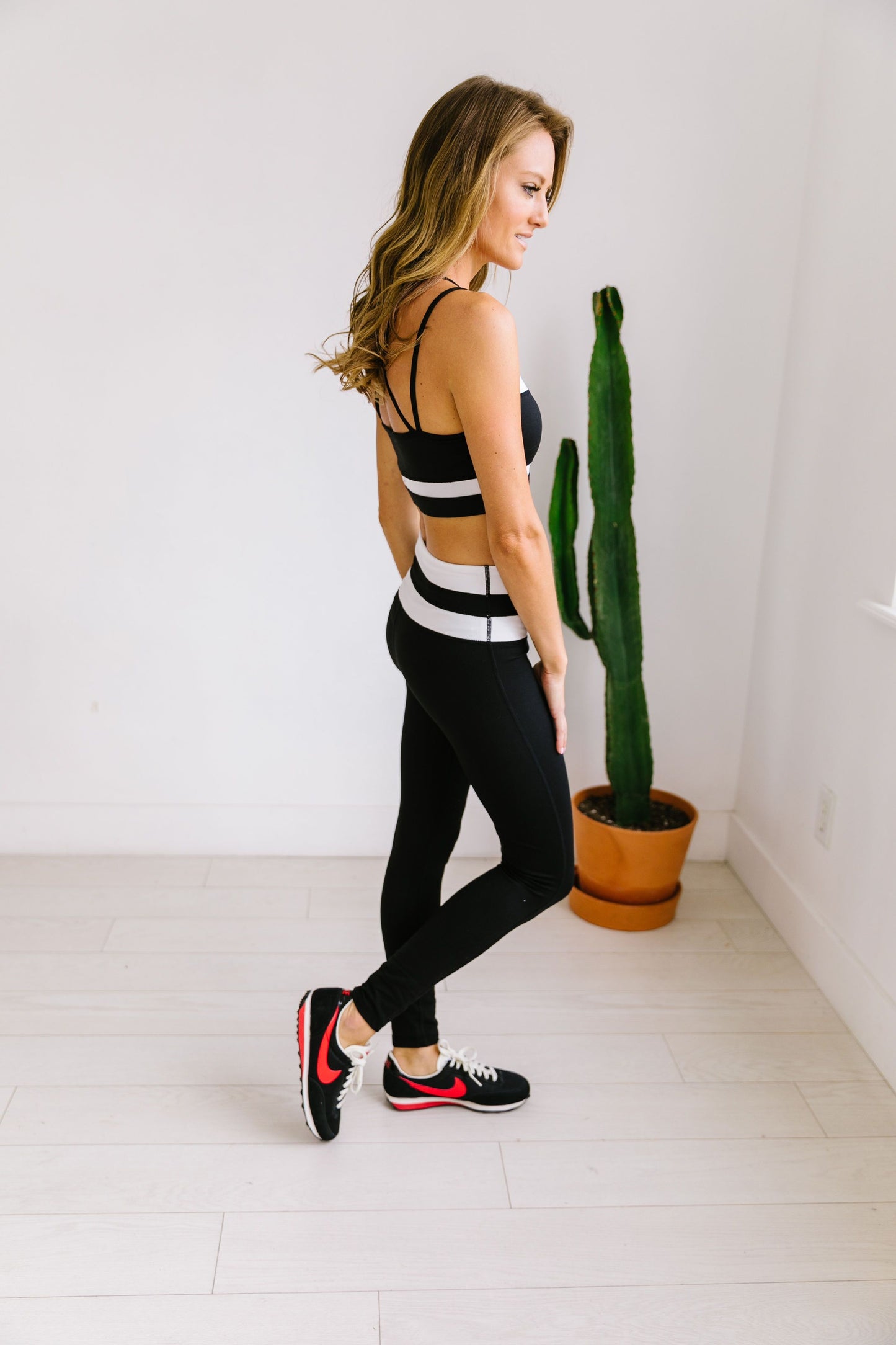 Racing Stripes Athletic Leggings