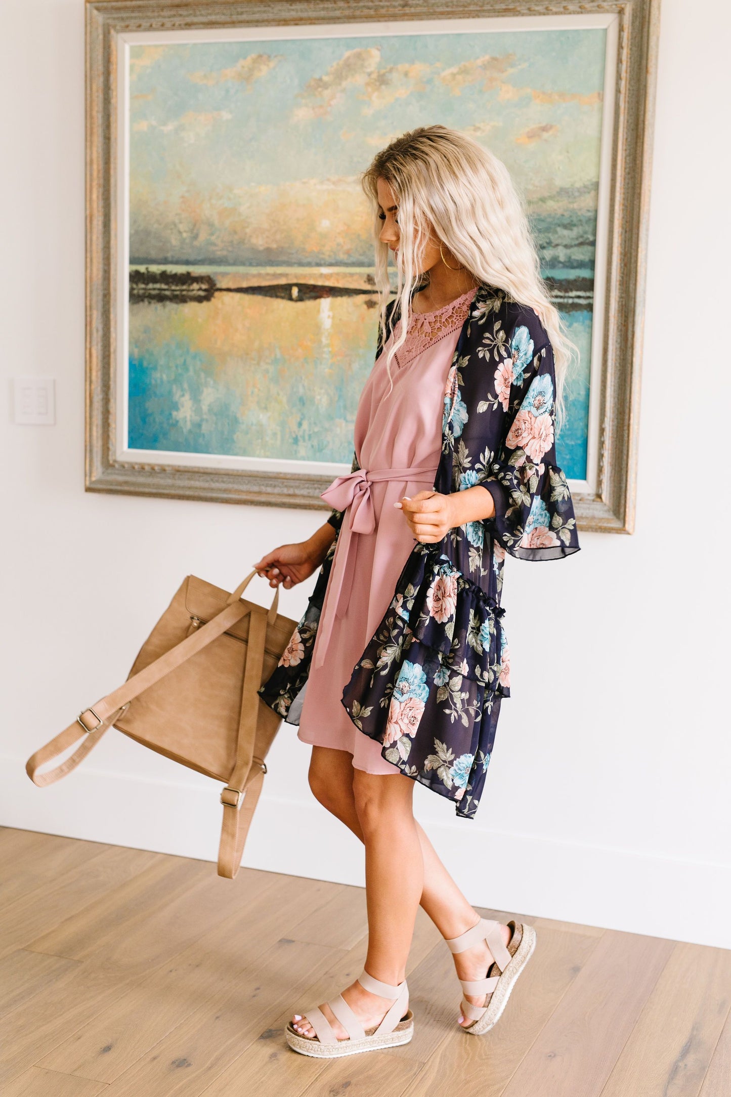 Roxy Kimono In Navy