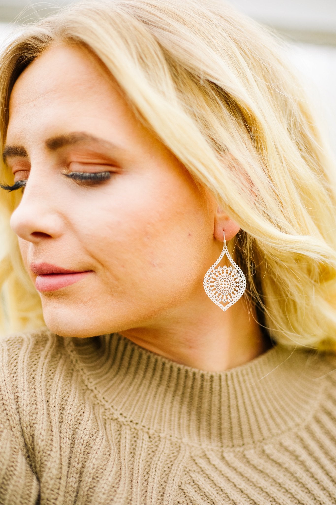 Silver Filagree Earrings