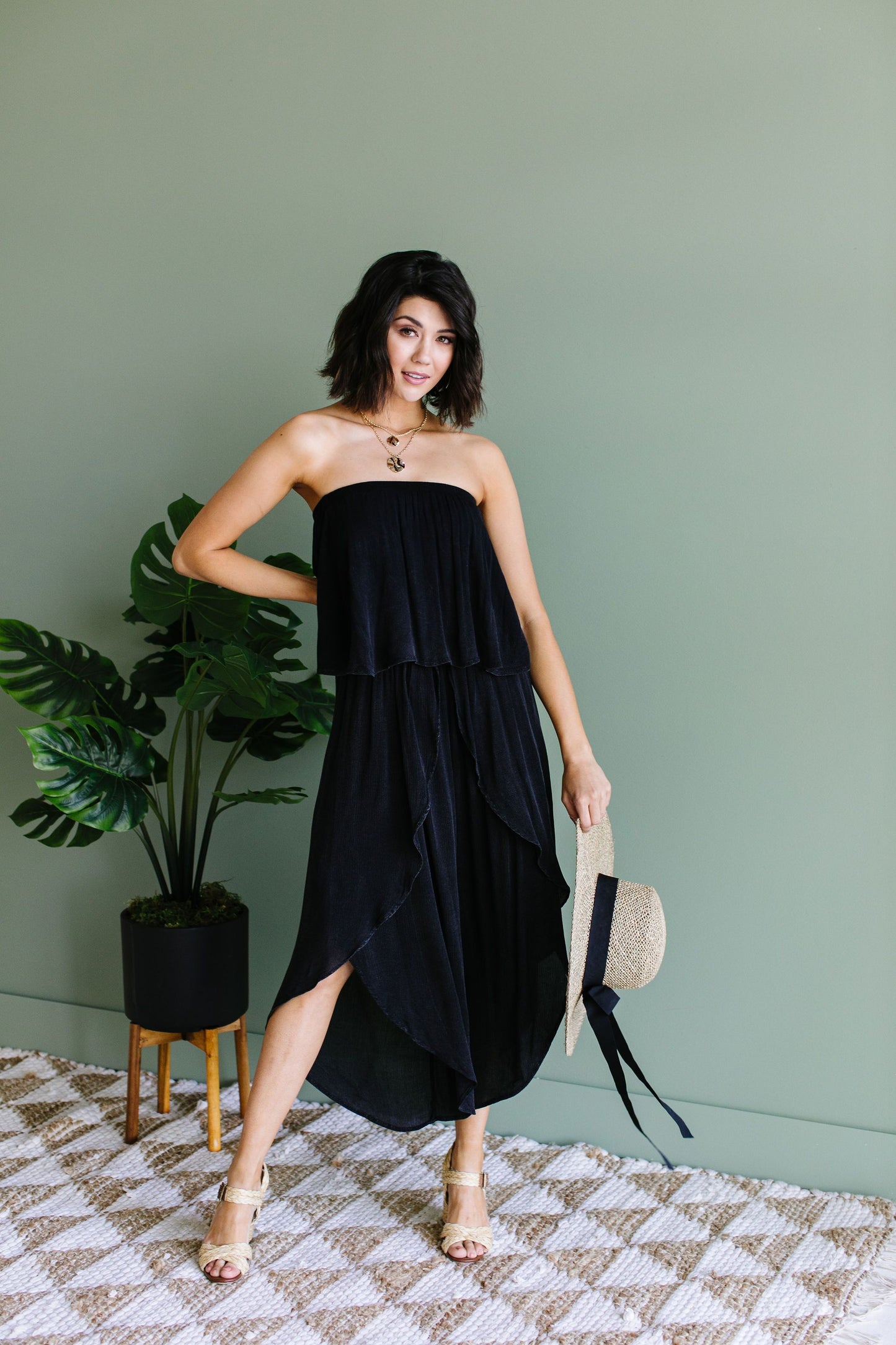 Wild Child Mineral Wash Jumpsuit In Eclipse