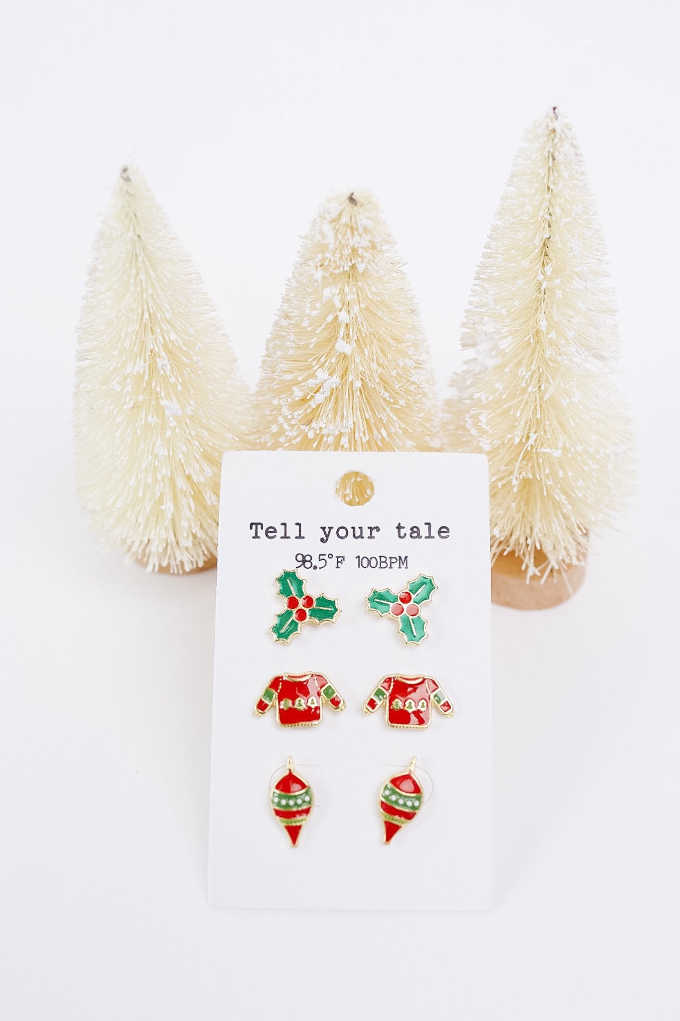 Holly Jolly Christmas Earring Set