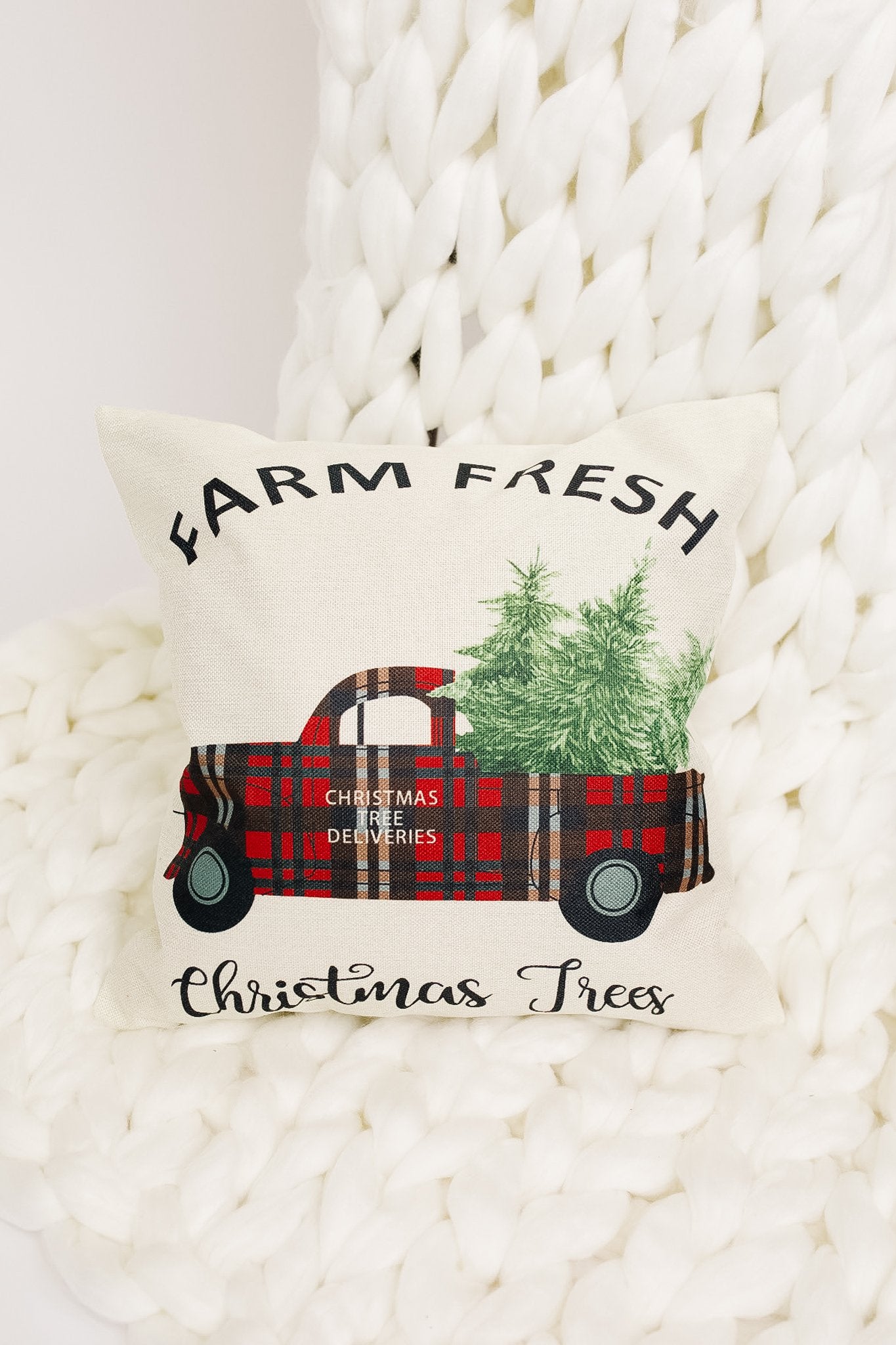Christmas Trees And Plaid Things Pillow Case
