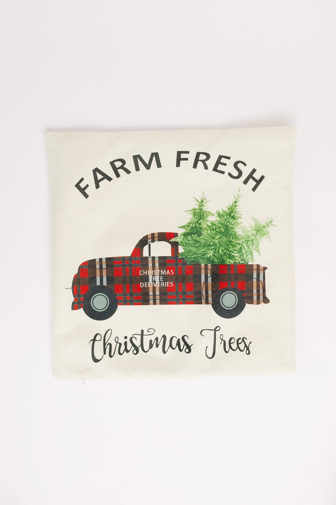 Christmas Trees And Plaid Things Pillow Case