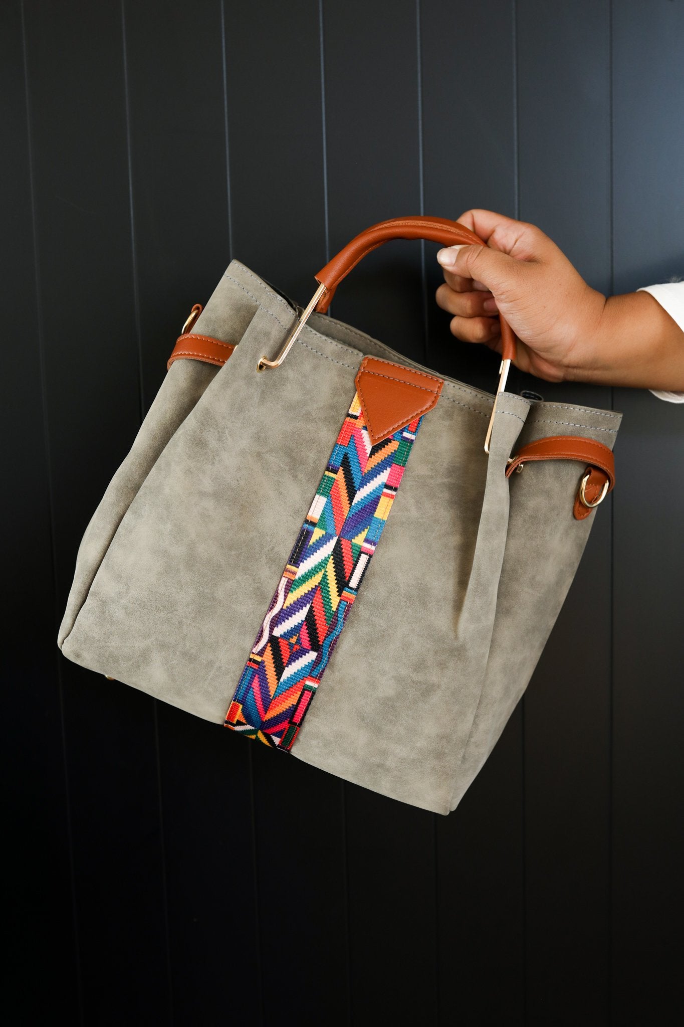 City Chic Tote Bag in Gray