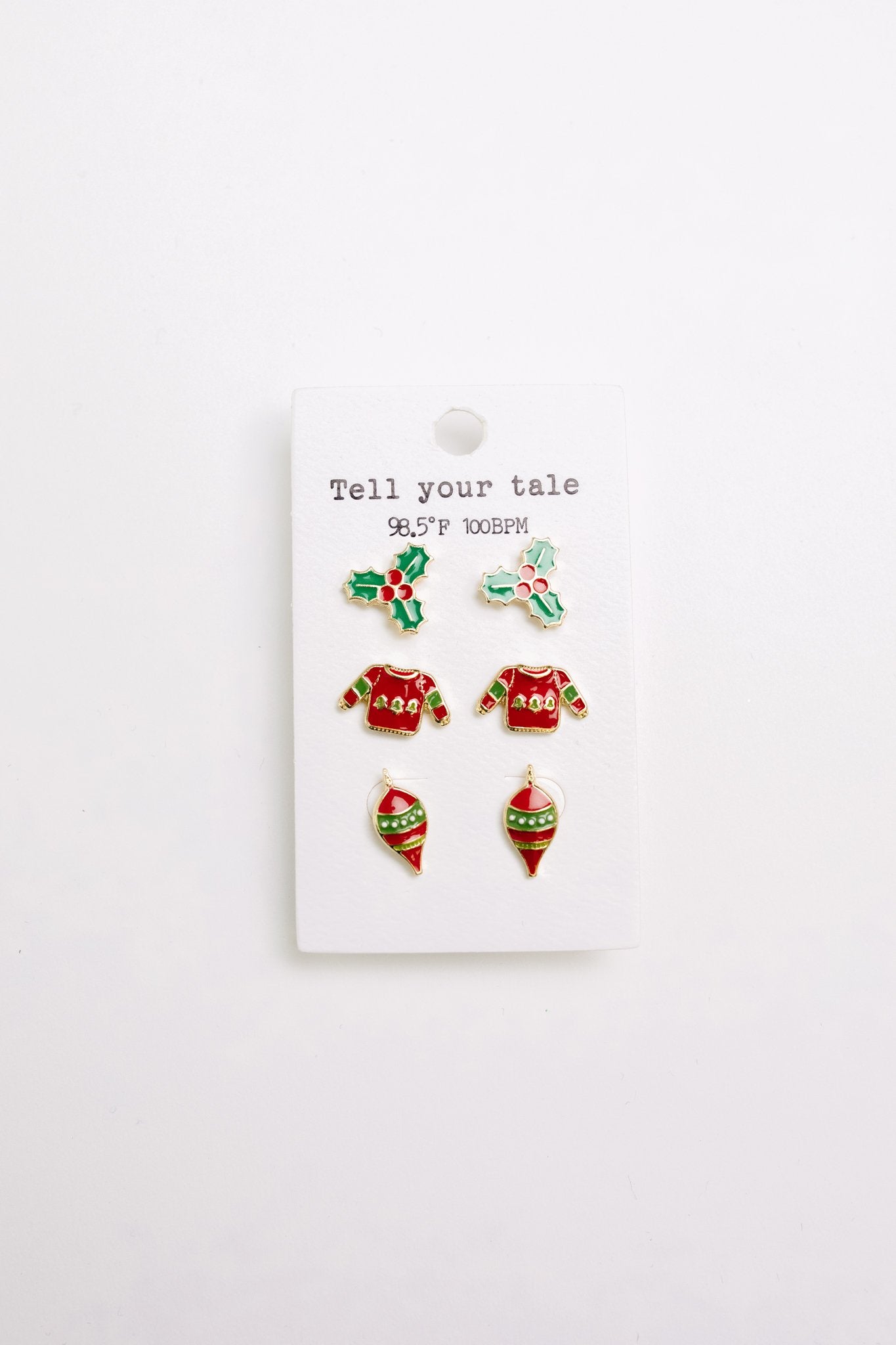 Holly Jolly Christmas Earring Set