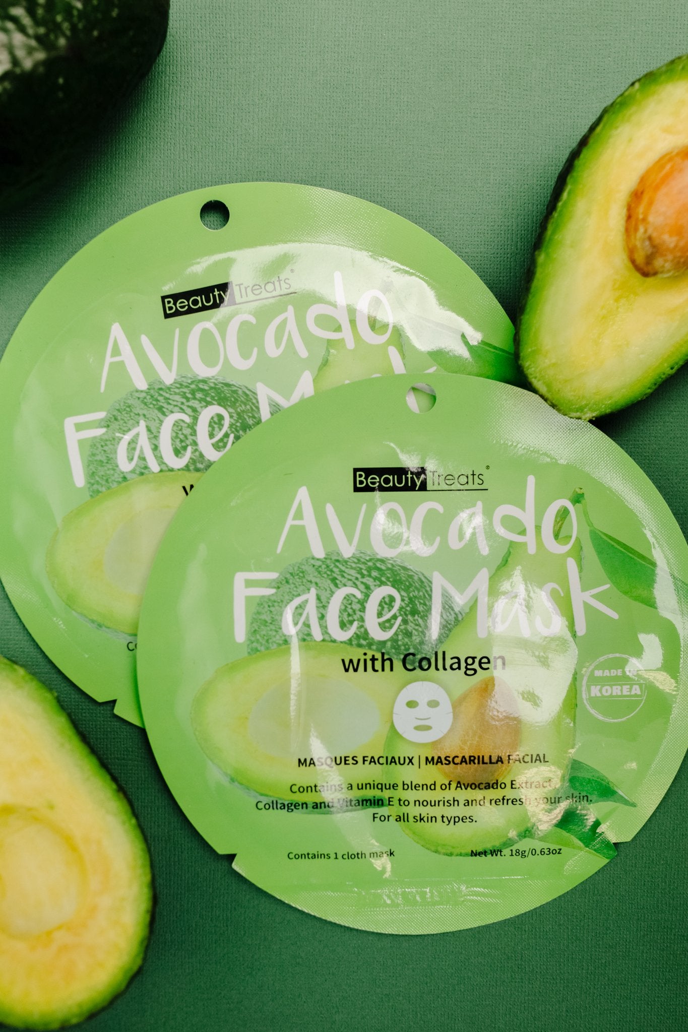 Home For The Holidays Face Mask in Avocado