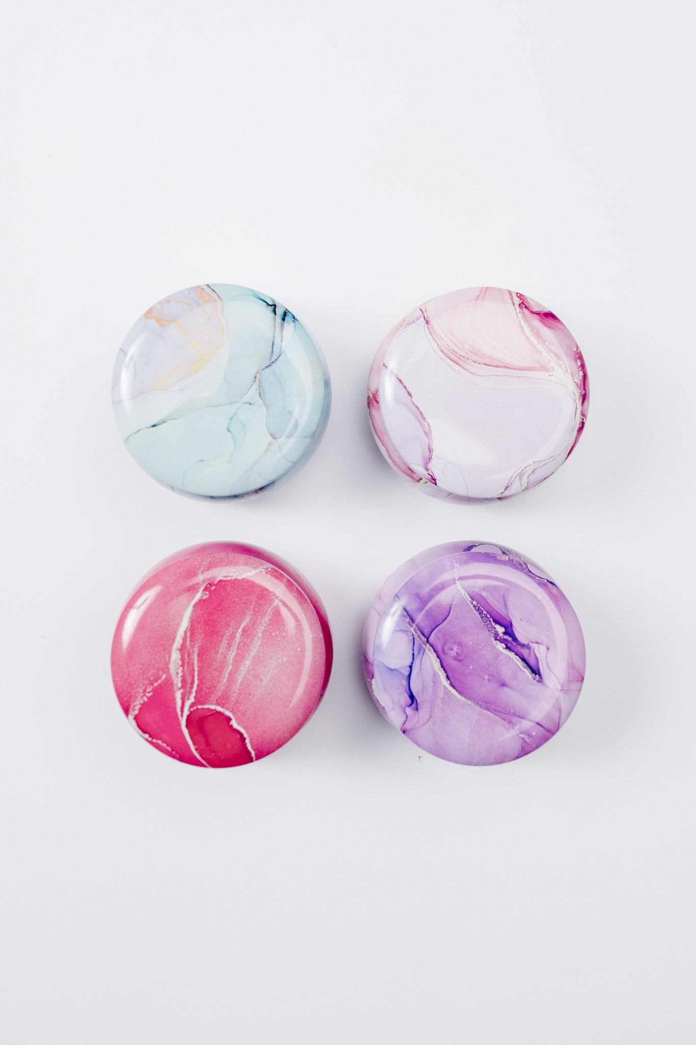 Merry Marbled Candles