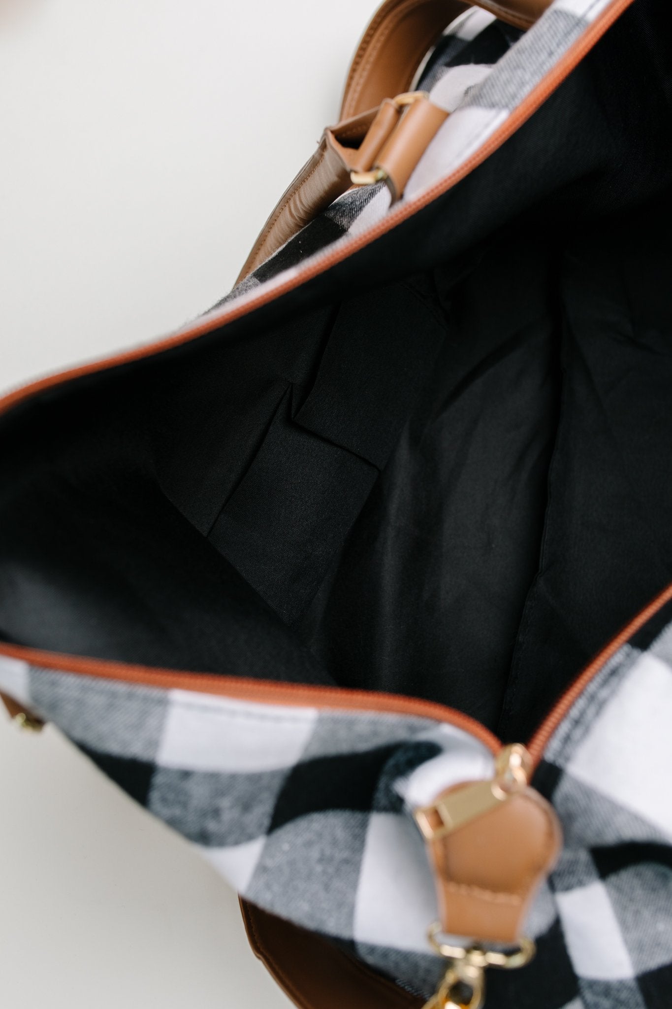 Buffalo Plaid Holiday Weekender Bag