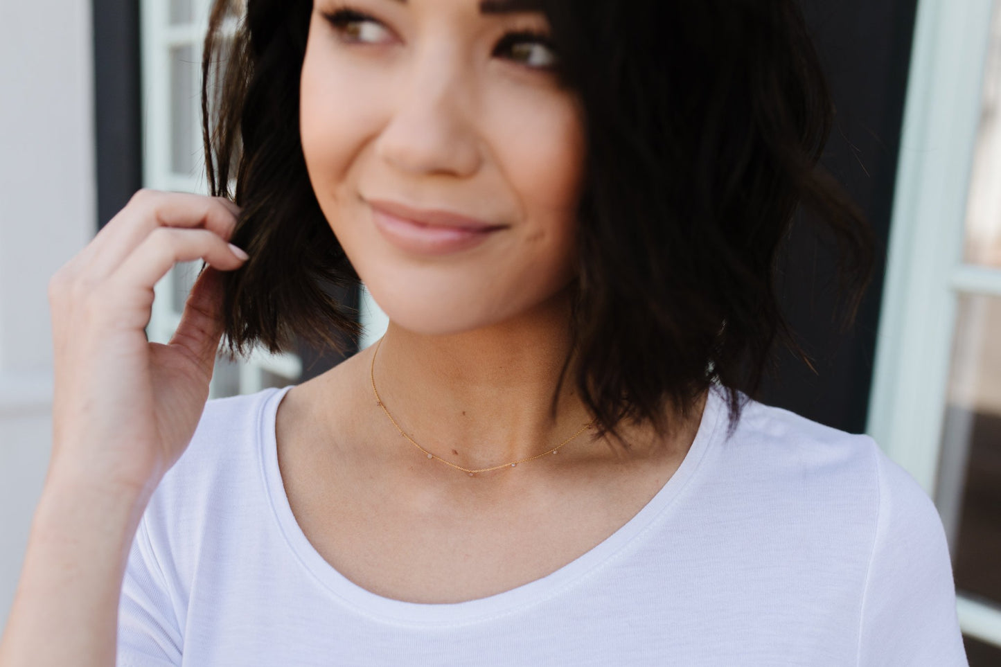 Dainty Spaced Bead Choker