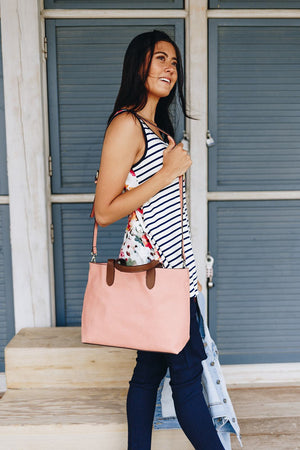 Duplicity Floral + Striped Tank