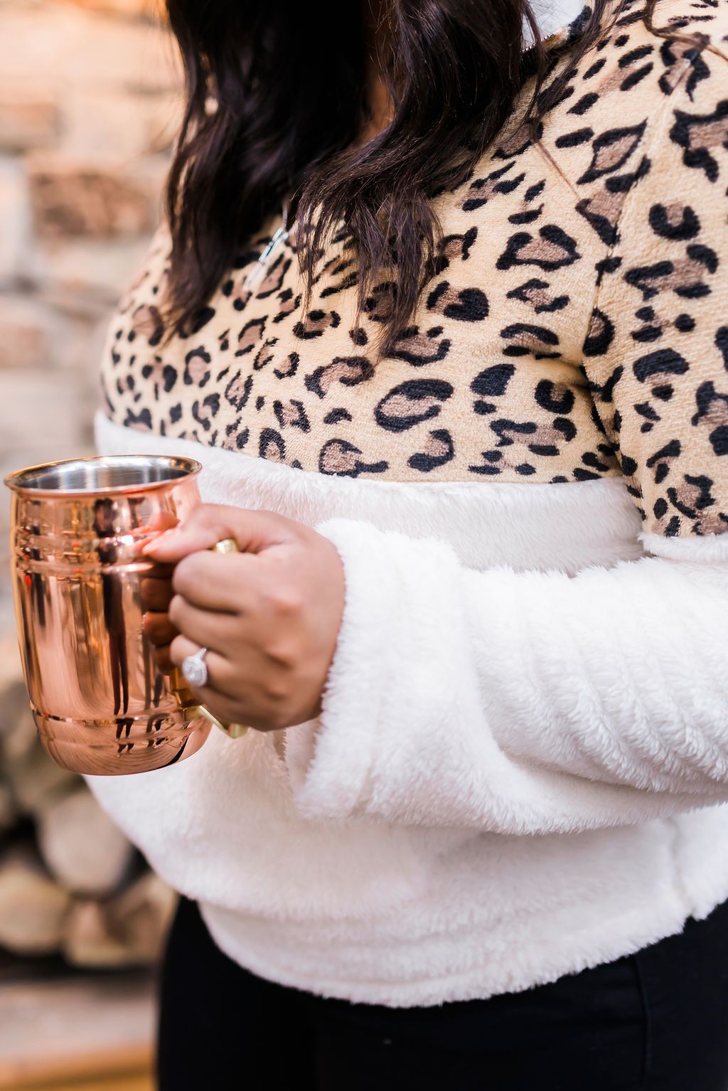 Snow Spots Fleece Pullover - ALL SALES FINAL