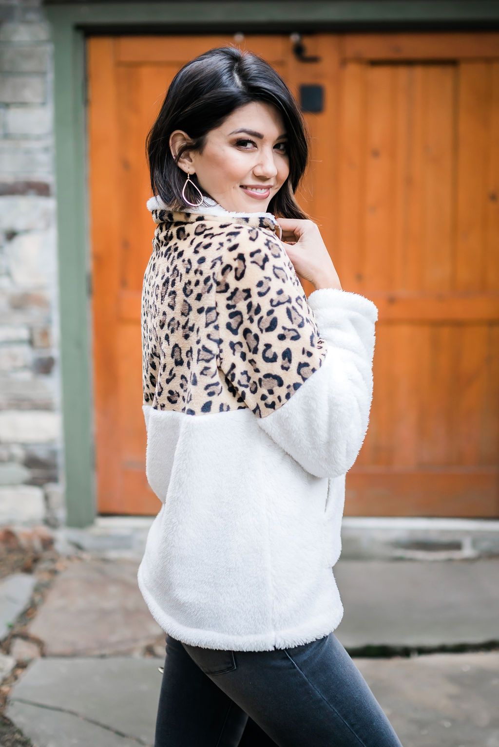 Snow Spots Fleece Pullover - ALL SALES FINAL