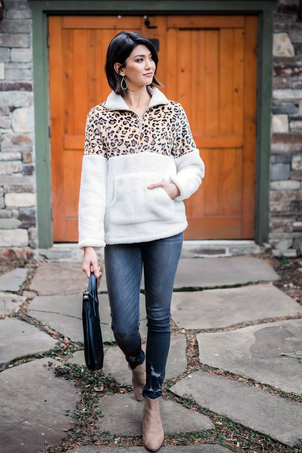 Snow Spots Fleece Pullover - ALL SALES FINAL