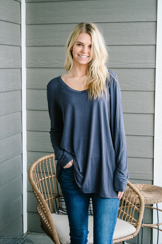 A Ray Of Coal Long Sleeve V