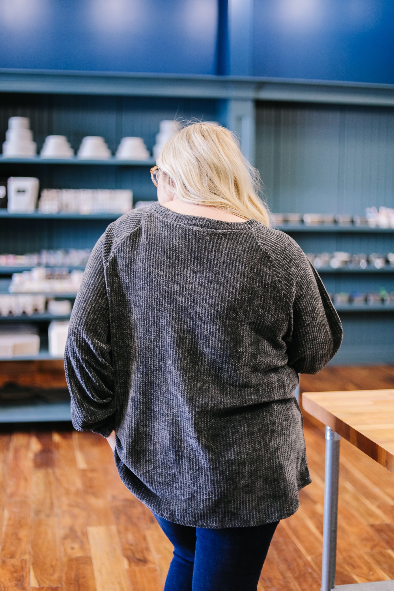 Sumptuously Soft Charcoal Top
