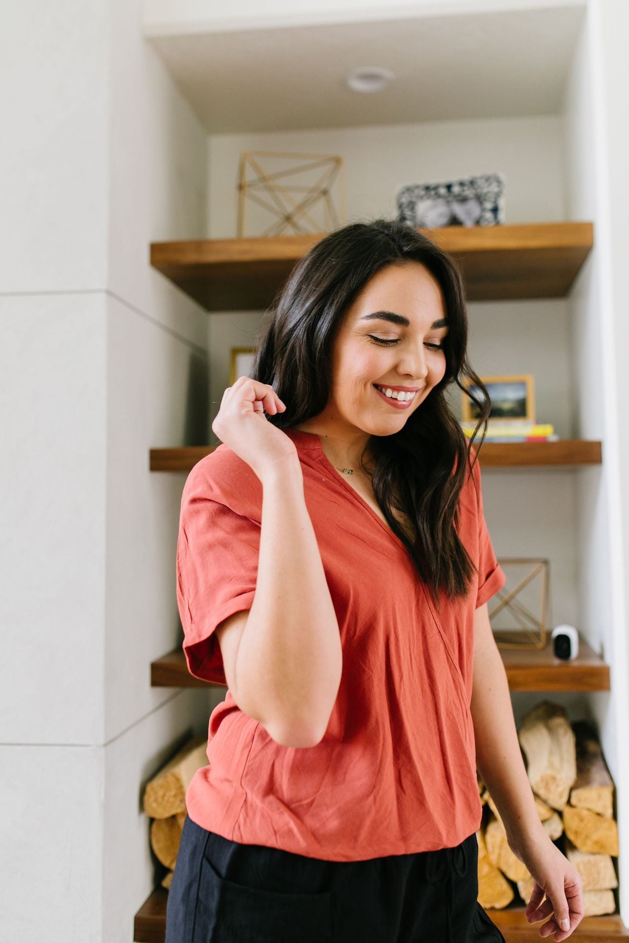 Rust Wrap Front Top