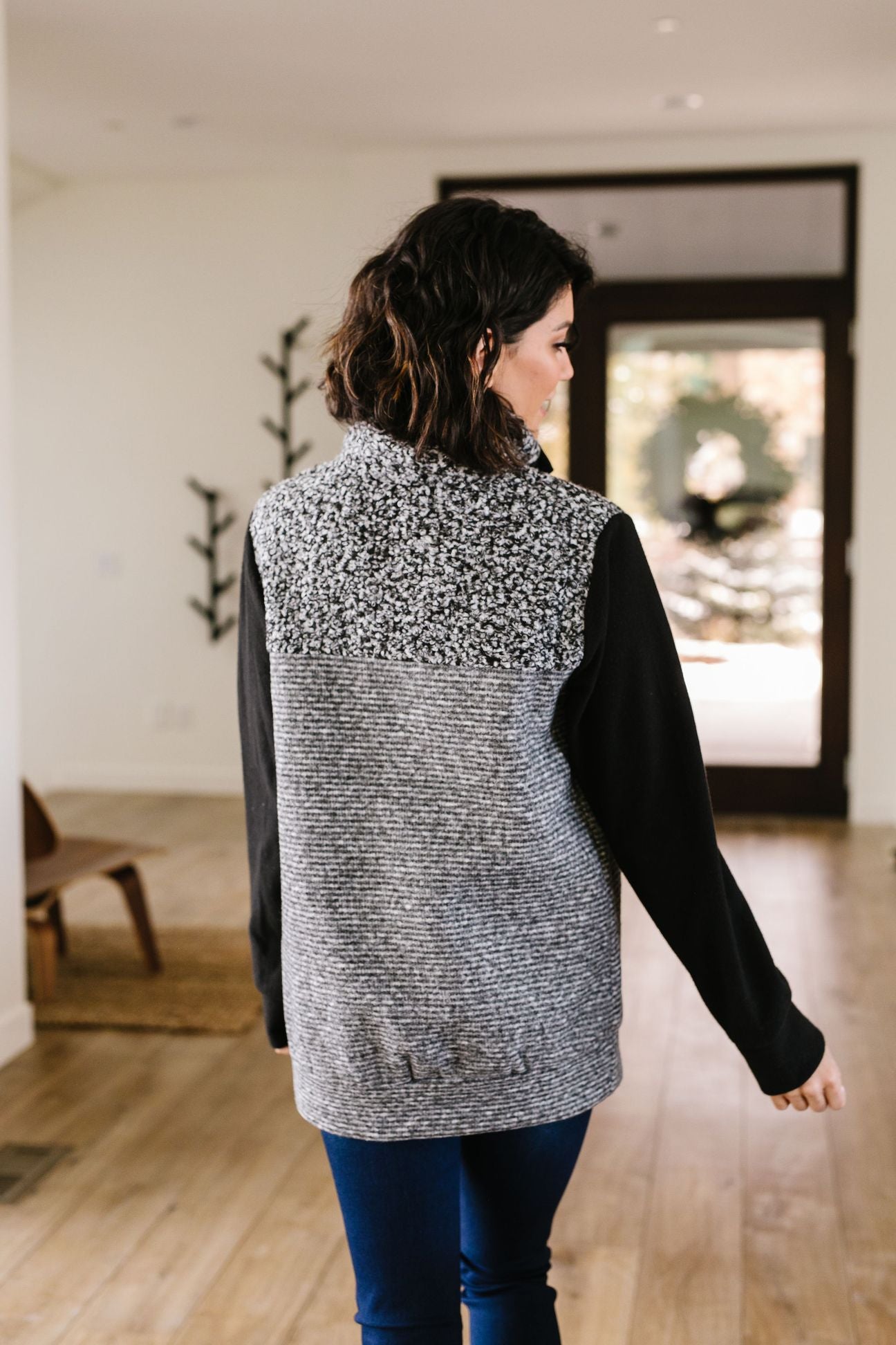 Dappled Black & Gray Pullover