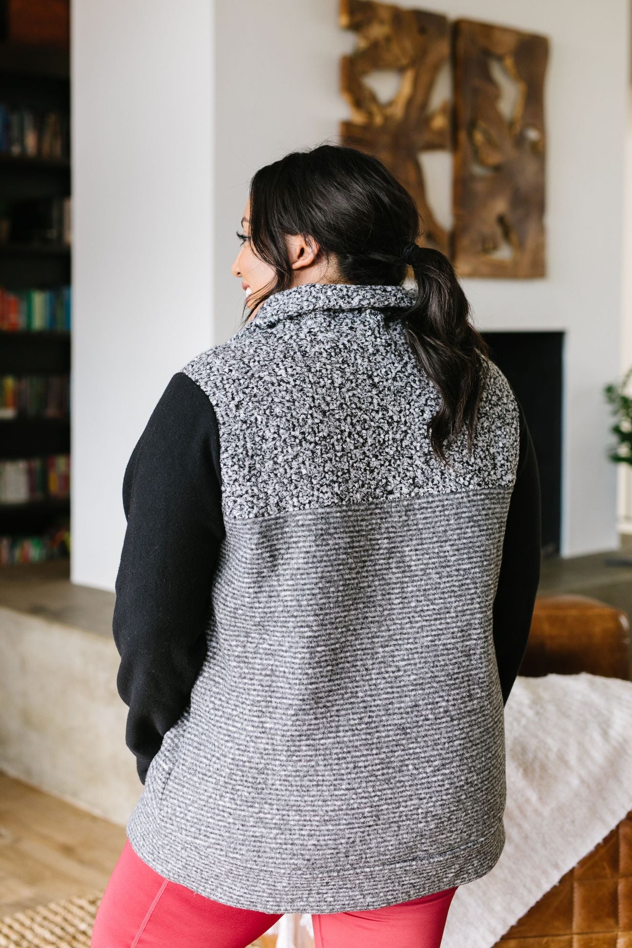 Dappled Black & Gray Pullover