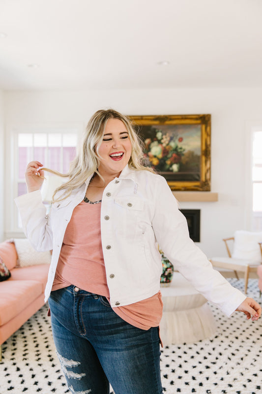 And Then Some Denim Jacket In White - 3/12/2020