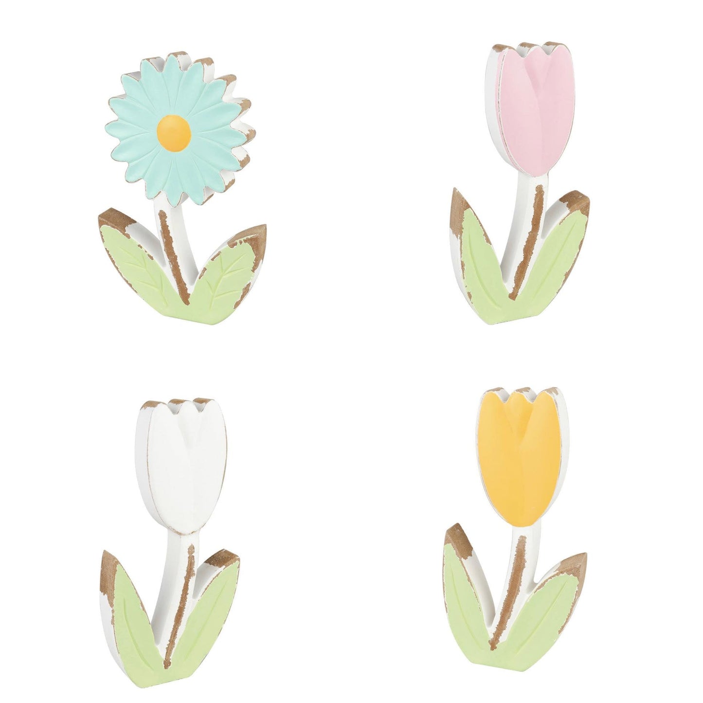 PREORDER: 7" Wooden Flowers in Assorted Shapes
