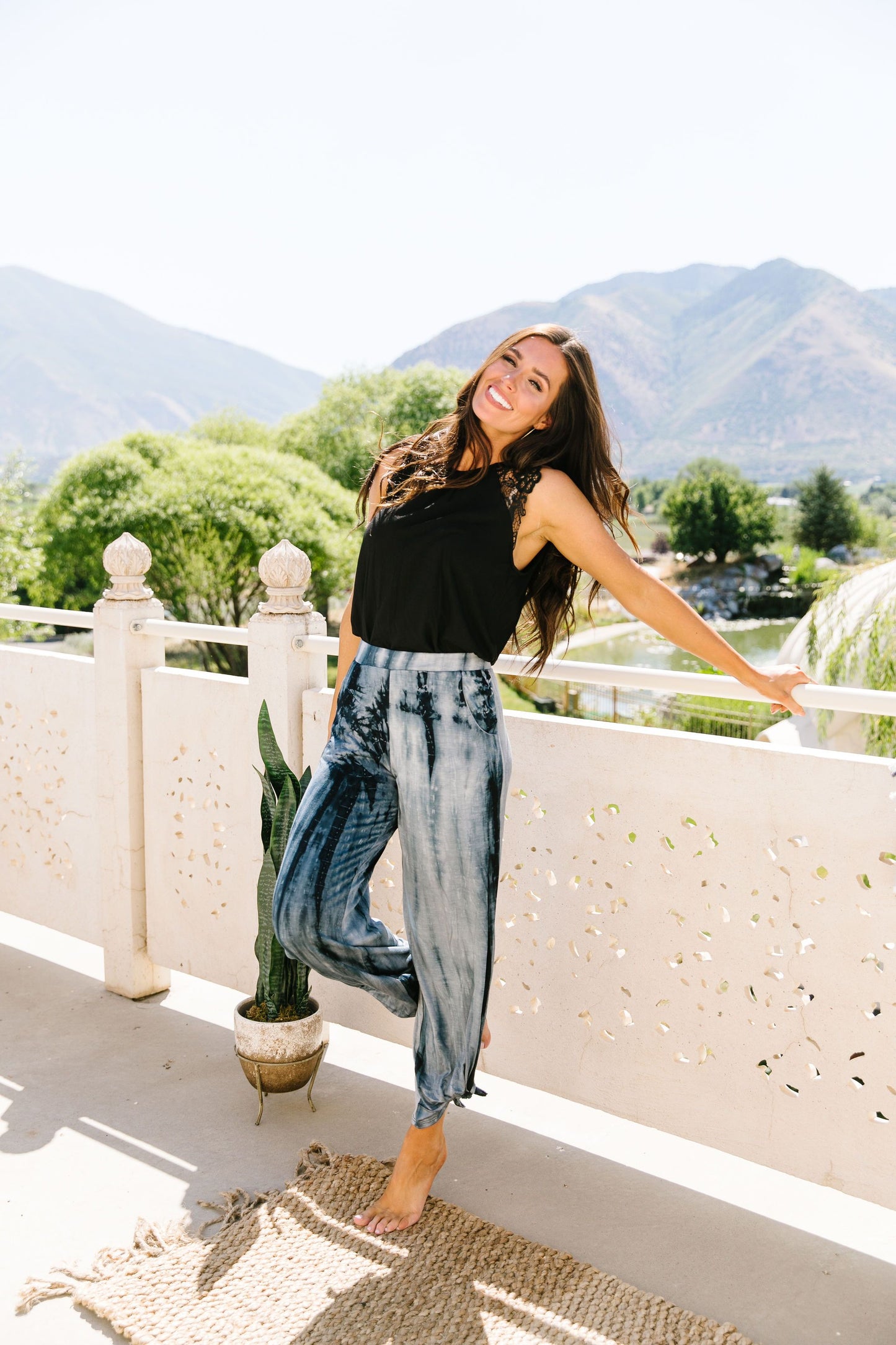 Beach Streak Pants In Navy