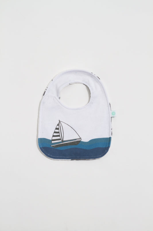 Sailboat Reversible Bib