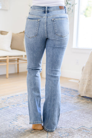 Alana Mid Rise Clean Bootcut Jeans