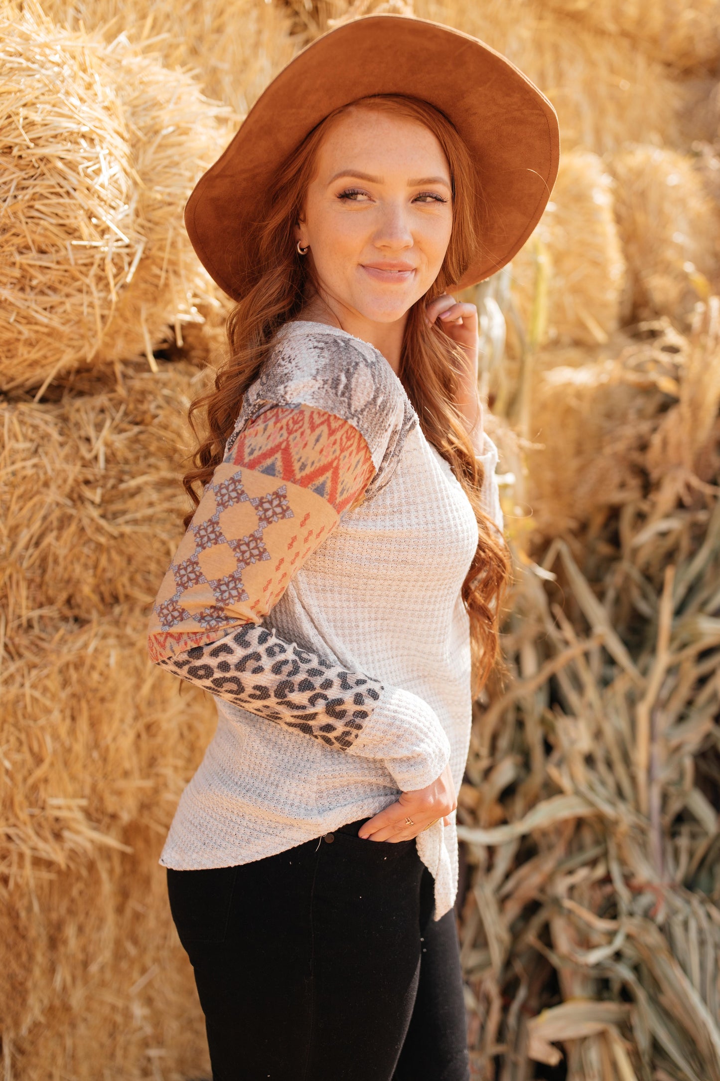 All About The Details Top in Heather