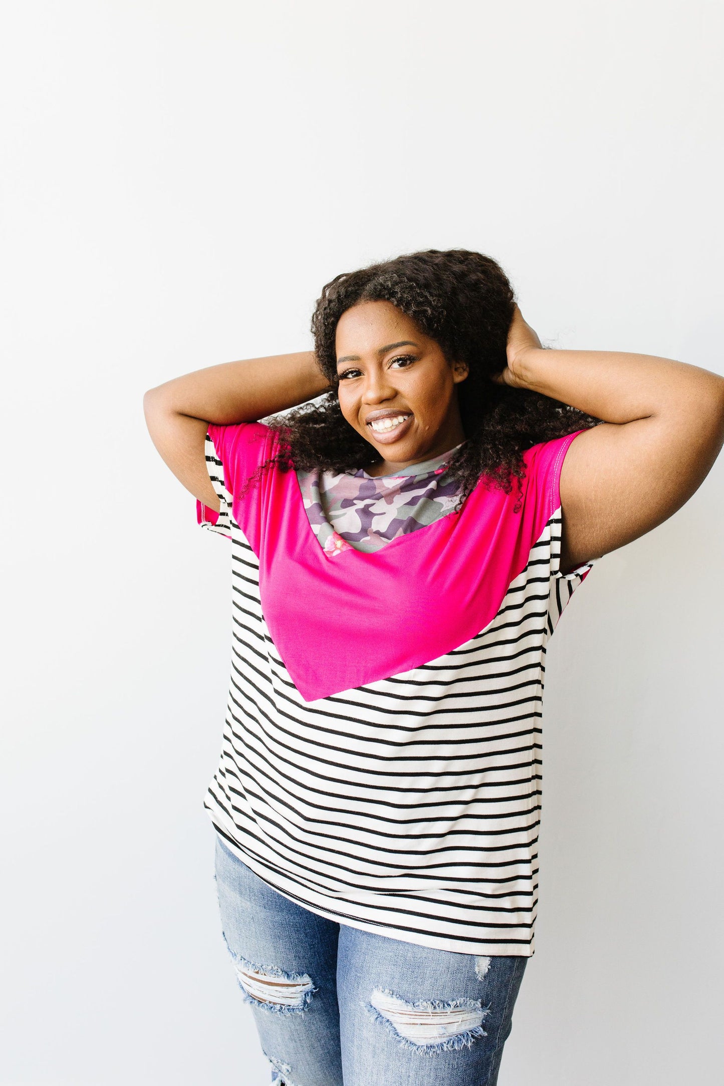 All Girl Chevron Top