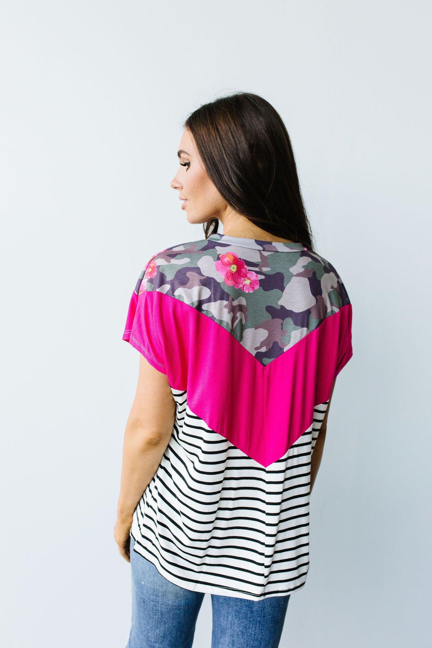 All Girl Chevron Top