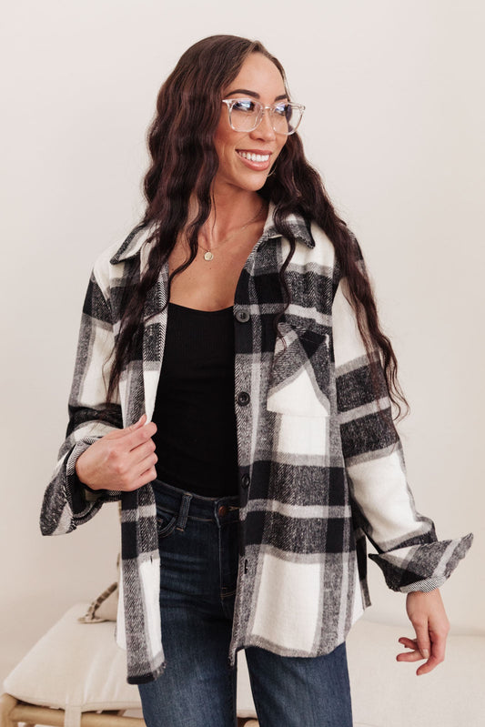Aspen Shacket in Black
